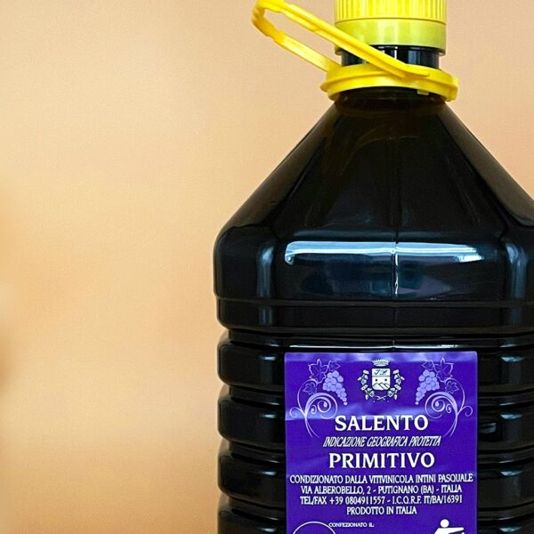 Vino rosso Salento Primitivo 14%
